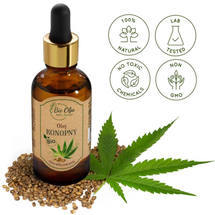 BIO Olej Konopny BioOlja 50ml - obrazek 3