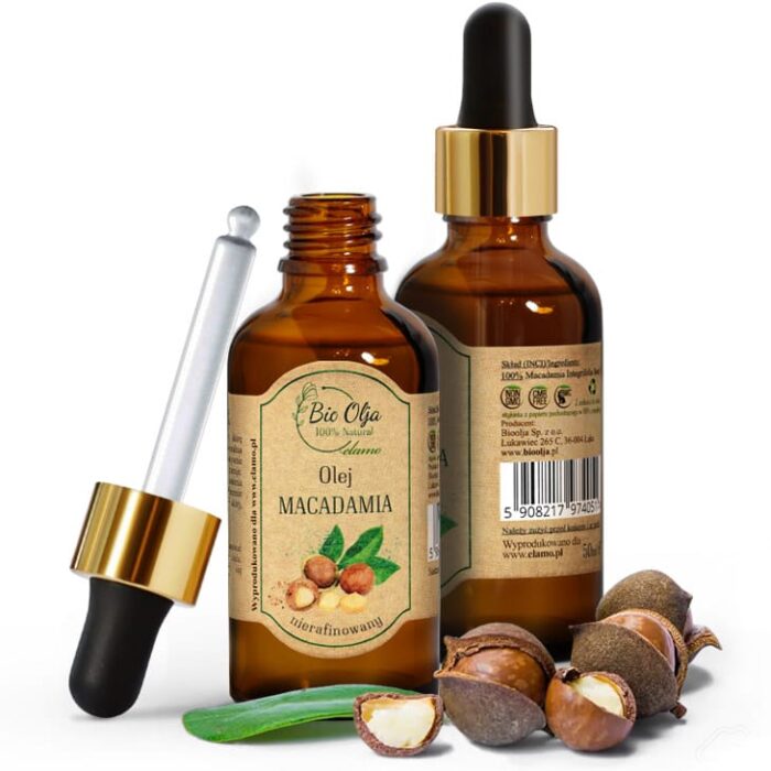 OLEJ MAKADAMIA NIERAFINOWANY MACADAMIA NA BLIZNY 50ml
