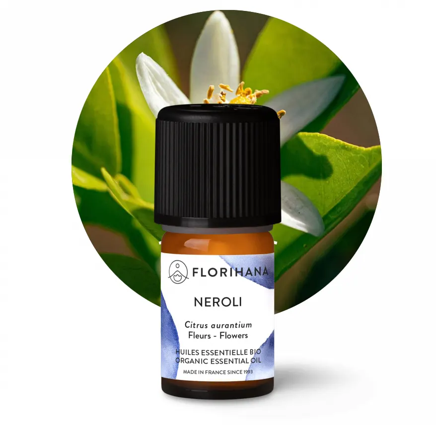 BIO Olejek Neroli Florihana - 100% naturalny olejek eteryczny z kwiatów Citrus aurantium, organiczny olejek do aromaterapii i pielęgnacji skóry.