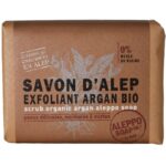 Mydło arganowe peelingujące Aleppo Soap Co. Mydło Aleppo Argan BIO 100g