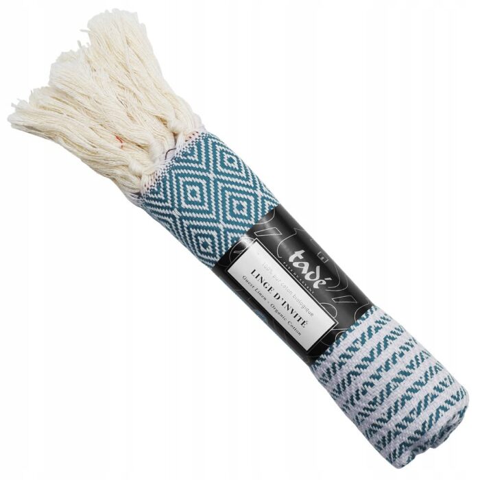 Mały Ręcznik z Organicznej Bawełny BIO "Blue" 100% 50x30cm - Tadé - obrazek 3