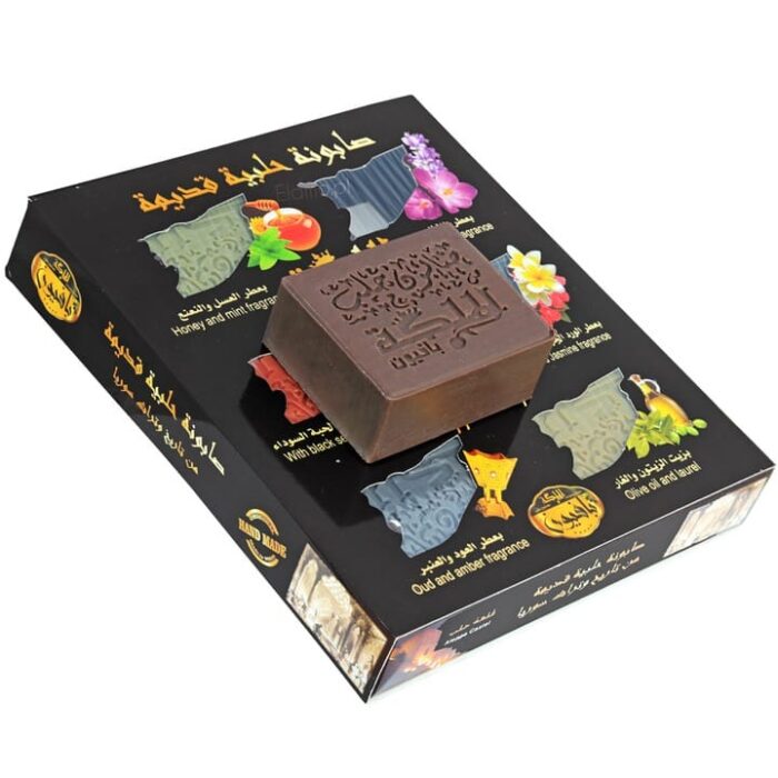 Mydła z Aleppo oliwkowo - laurowe z olejem czarnuszki - op. 6x125g