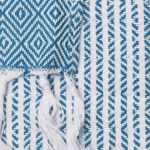 Mały Ręcznik z Organicznej Bawełny BIO "Blue" 100% 50x30cm - Tadé - obrazek 4