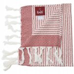 Ręcznik z organicznej bawełny BIO Ceglana Czerwień 50x30cm, Tadé Pays du Levant