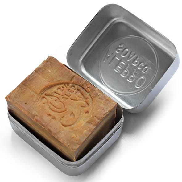 Aleppo Soap Co. Mydelniczka aluminiowa zamykana 9x6x7.5cm