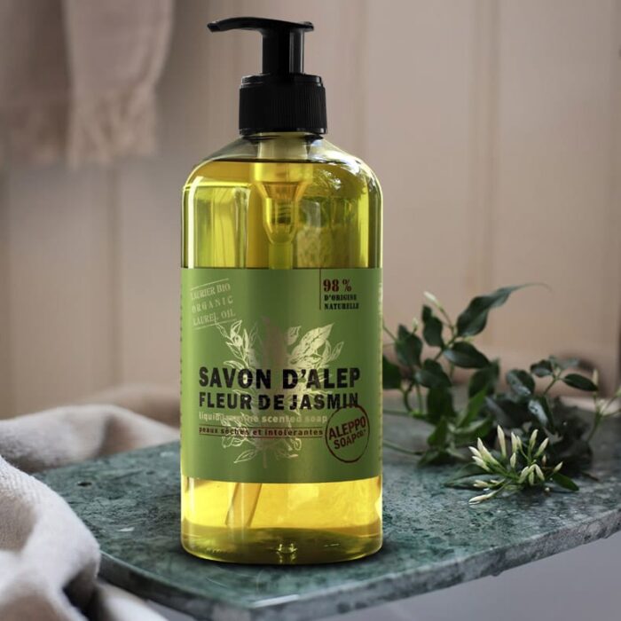 Mydło Aleppo Kwiat Jaśminu w Płynie - Aleppo Soap 500ml - obrazek 2