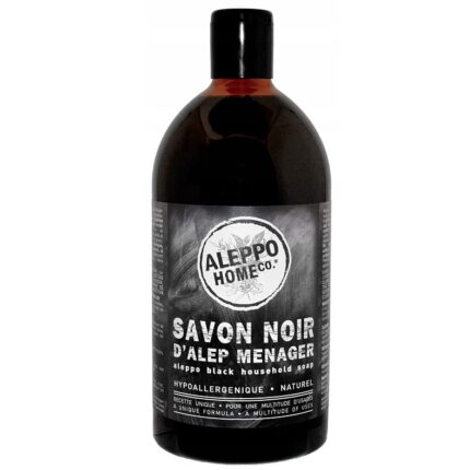 NATURALNE CZARNE MYDŁO ALEPPO GOSPODARCZE 1l