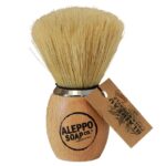 naturalny pędzel do golenia z włosia dzika marki aleppo saoap