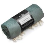 RĘCZNIK DO SAUNY HAMMAM KILT BAWEŁNA 100x180 OLIVE