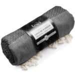 RĘCZNIK DO SAUNY HAMMAM KILT BAWEŁNA 100x180 NOIR