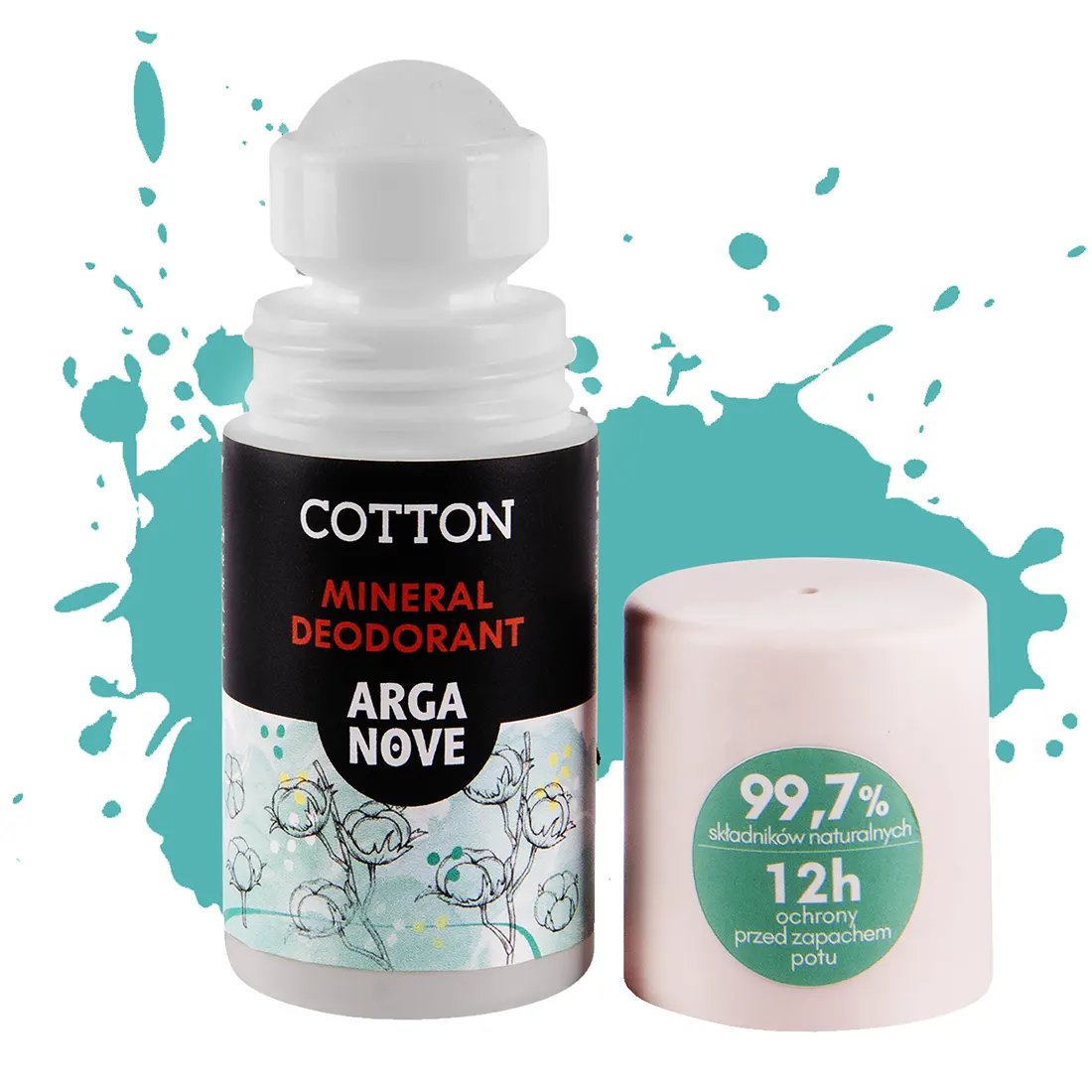 Dezodorant ałunowy cotton rollon Arganowe