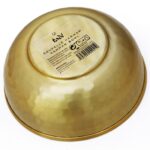 Tade MISECZKA Hammam z młotkowanego aluminium kolor złota Ø15xh6cm