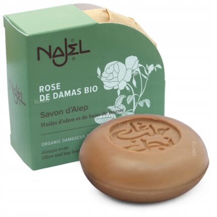 MYDŁO ALEPPO 12% LAUROWE RÓŻA DAMASCEŃSKA BIO 100g