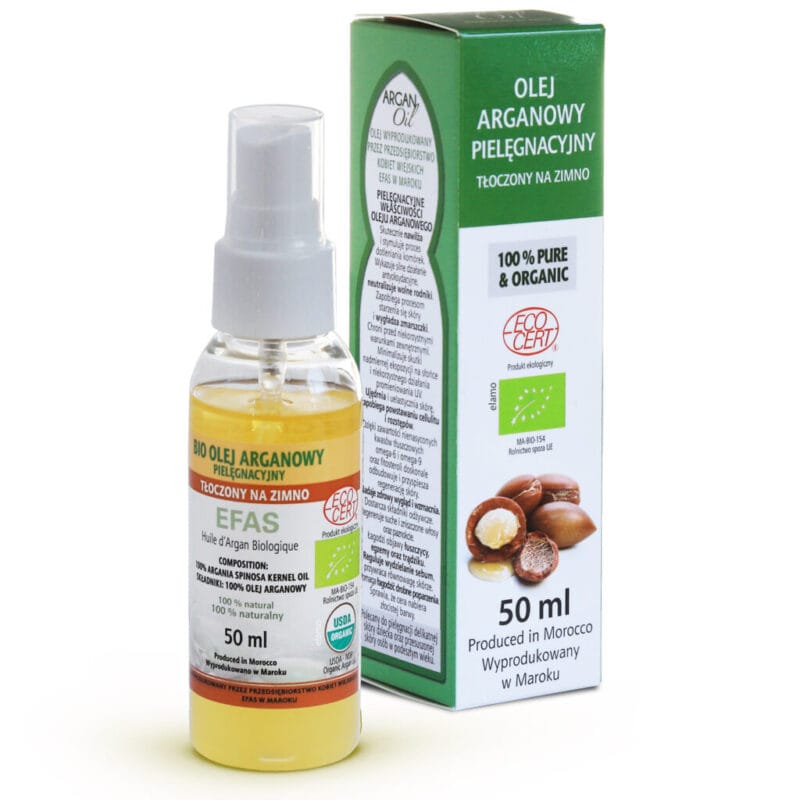 Olej Arganowy BIO - Naturalny sposób na piękną skórę EFAS 50ml