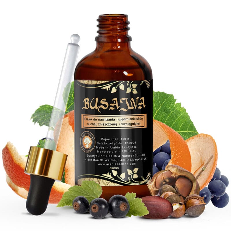 Olejek busajna / kompozycja olejów jojoba, tsubaki, makadamia, pestek porzeczki, winogron i wyciągu z greipfruta