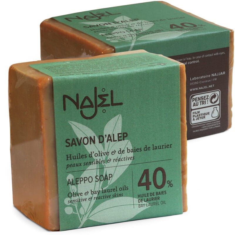 mydło laurowe aleppo o zawartości oleju laurowego 40% marki najel