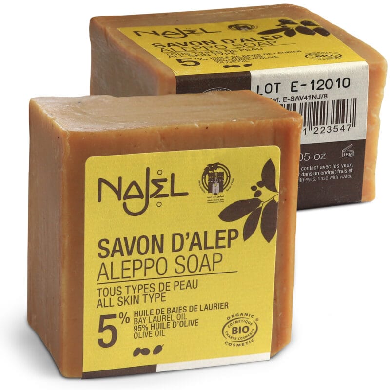 mydło aleppo w kostce 5%