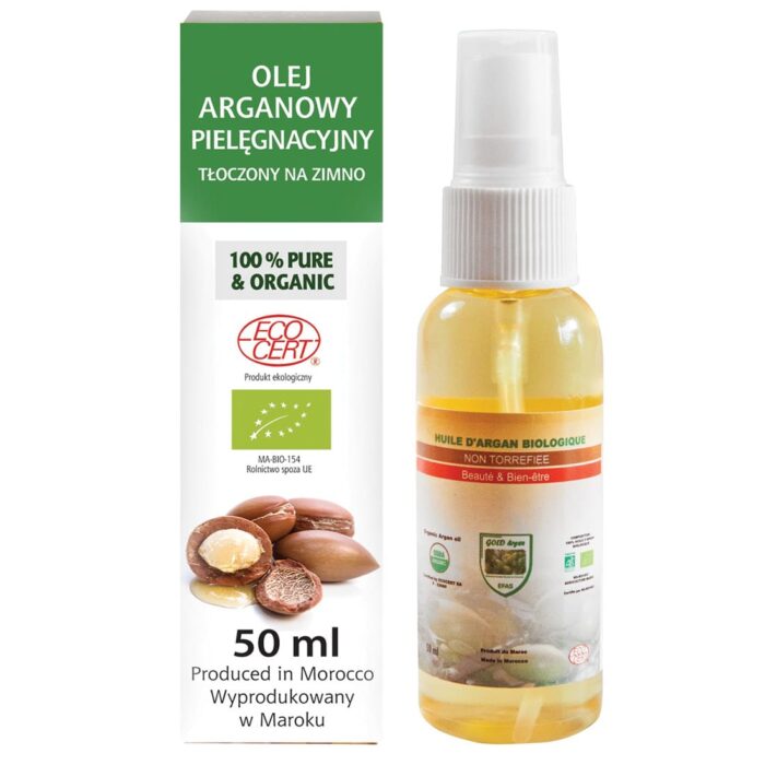 Olej arganowy z certyfikatem ekologicznym Ecocert 50ml spray EFAS