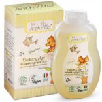 Delikatny Szampon i Płyn do Kąpieli dla Dzieci 400ml 2 w 1, proteiny ryżu, ekstrakt z hibiskusa z upraw organicznych, 400 ml, Baby Anthyllis