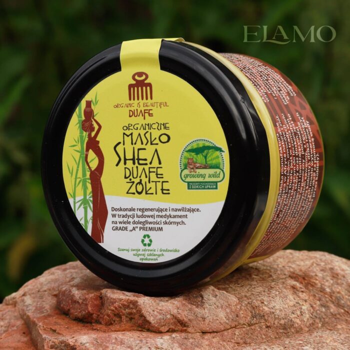 Masło Shea Żółte Organiczne 180ml DUAFE - obrazek 2