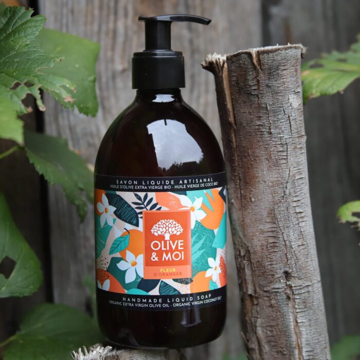 Mydło Kwiat Pomarańczy w Płynie Olive & Cocos - SARYANE - obrazek 4