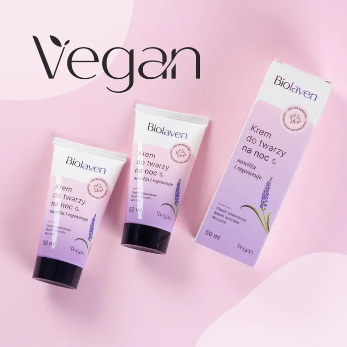 krem na noc dla vegan biolaven