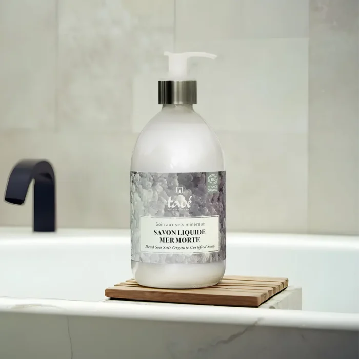 mydło w płynie do kąpieli z solą z morza martwego