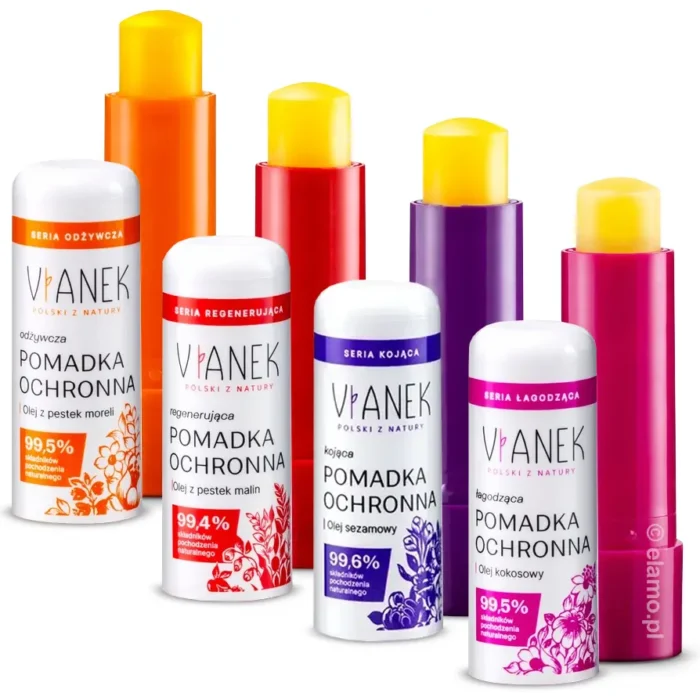 seria pomadek do ust marki vianek