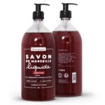 Naturalne mydło marsylskie owoc granatu w płynie Bômance 1L – mydło na bazie 98% składników naturalnych z olejem z oliwek, idealne do pielęgnacji ciała i rąk, wyprodukowane we Francji.