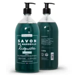 Naturalne mydło marsylskie aloesowe w płynie Bômance 1L – mydło na bazie 98% składników pochodzenia naturalnego z aloesem, przeznaczone do pielęgnacji ciała i dłoni, wyprodukowane we Francji.