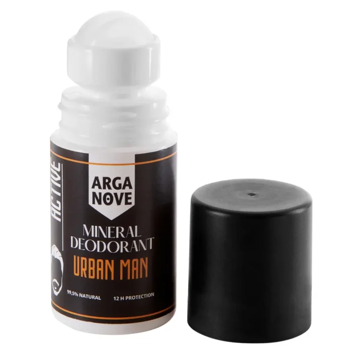 Dezodorant Mineralny Ałunowy Urban Men Roll-On 50ml Arganove - obrazek 2