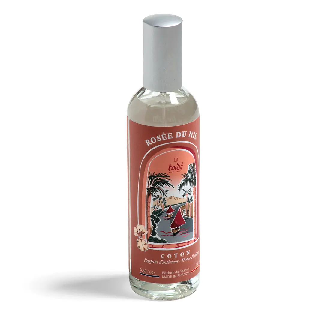rosee_du_nil_coton_odswiezacz_powietrza Odświeżacz powietrza kwiat bawełny Rosée du Nil Coton od Tadé - subtelny kwiatowy aromat inspirowany czystością bawełny, pojemność 100 ml