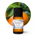 Olejek Mandarynkowy Florihana 15g na tle świeżych mandarynek – olejek eteryczny z czerwonej mandarynki