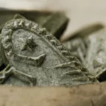 mydło różane w kształcie serca