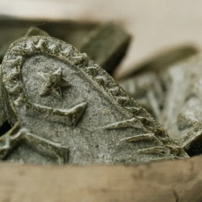 mydło różane w kształcie serca