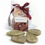 różane mydełka aleppo zestaw 4×20g w bawełnianym woreczku