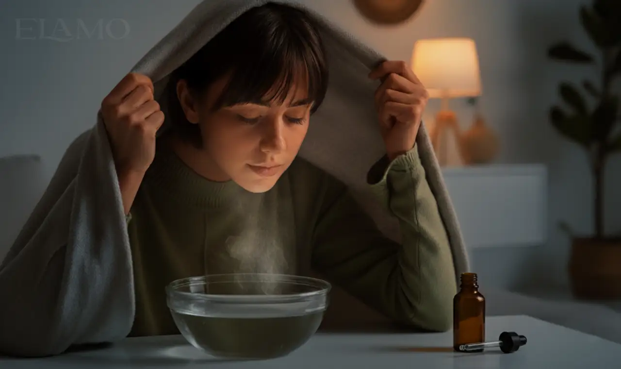 Olejki eteryczne na zatoki do inhalacji – domowa parowka krok po kroku (ELAMO)