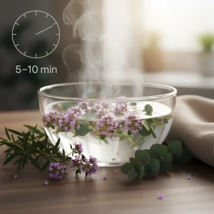 parowka antyseptyczna tea tree tymianek linalool eukaliptus olejki na zatoki