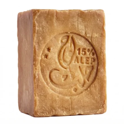 Oryginalne mydło Aleppo 15% oleju laurowego w kostce zero waste 200g