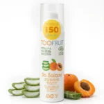 Mleczko przeciwsłoneczne dla dzieci SPF50 TOOFRUIT So Solaire 100ml na białym tle