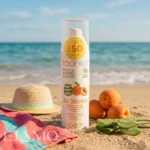 TOOFRUIT So Solaire SPF50 na plażę z morelami, aloesem i dziecięcym kapeluszem