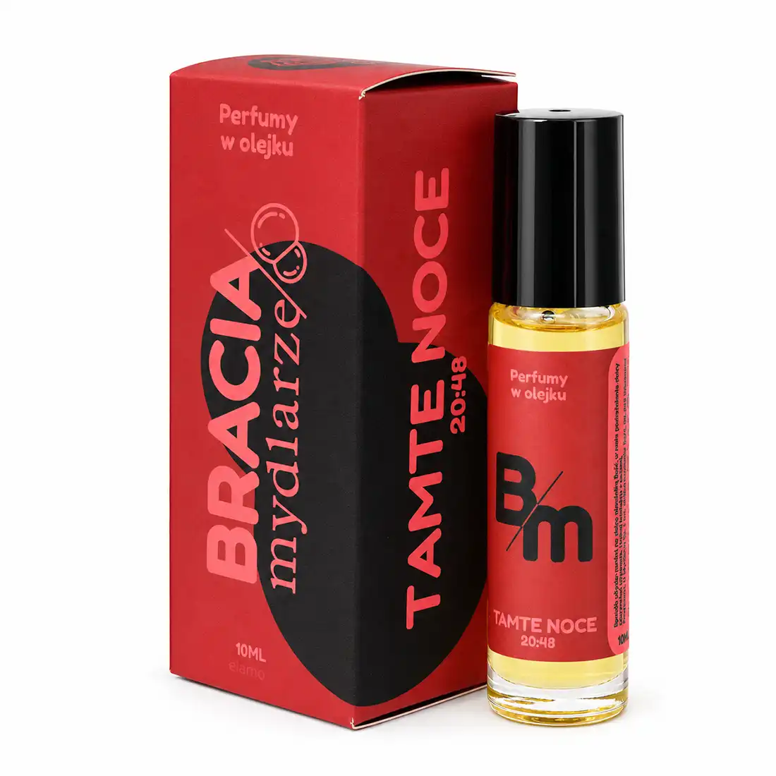 Tamte Noce 20:48 – perfumy w olejku Bracia Mydlarze 10 ml Tamte Noce 20:48 Bracia Mydlarze – perfumy w olejku 10 ml, flakon roll-on i pudełko